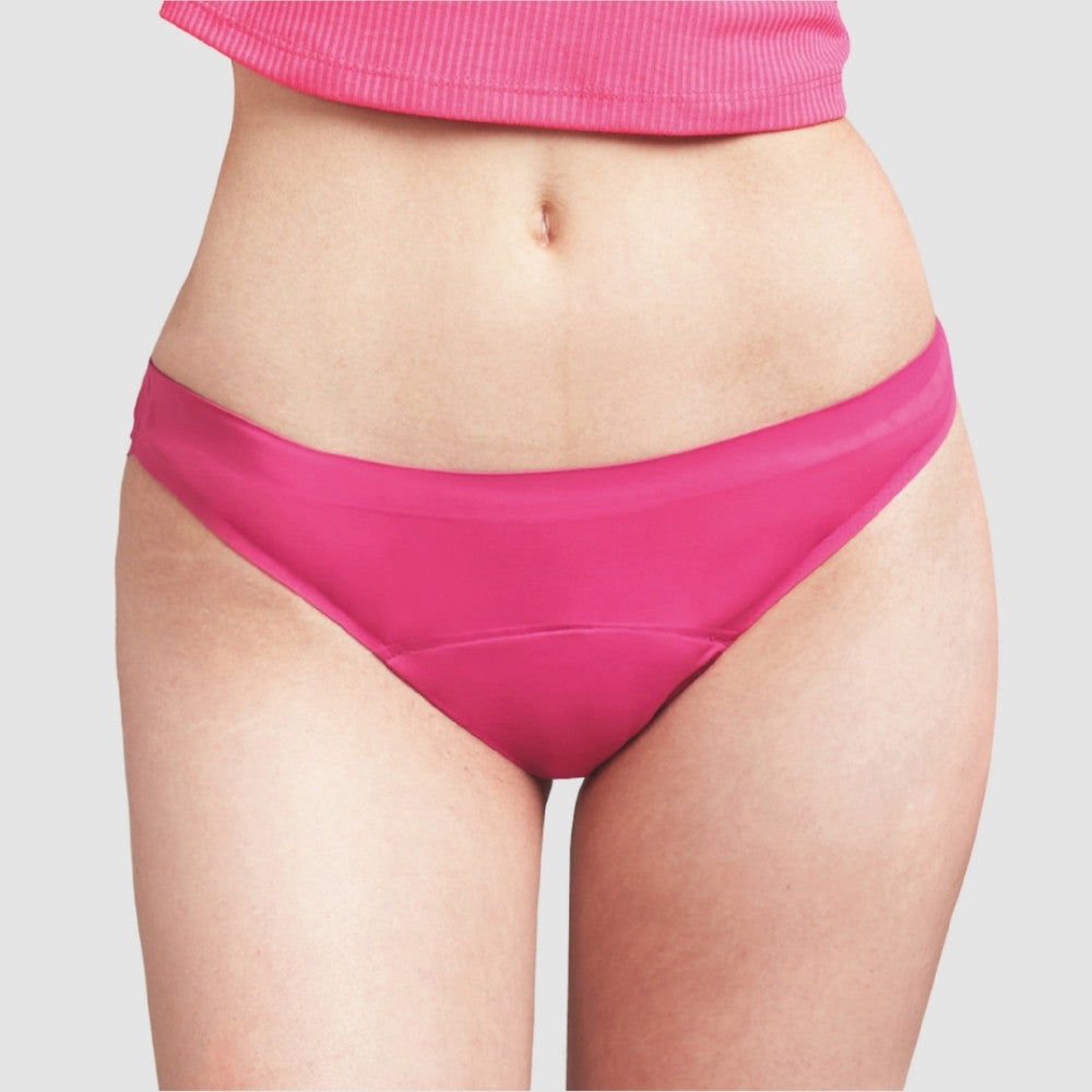 Bikini Sin Costuras Flujo Moderado Fucsia