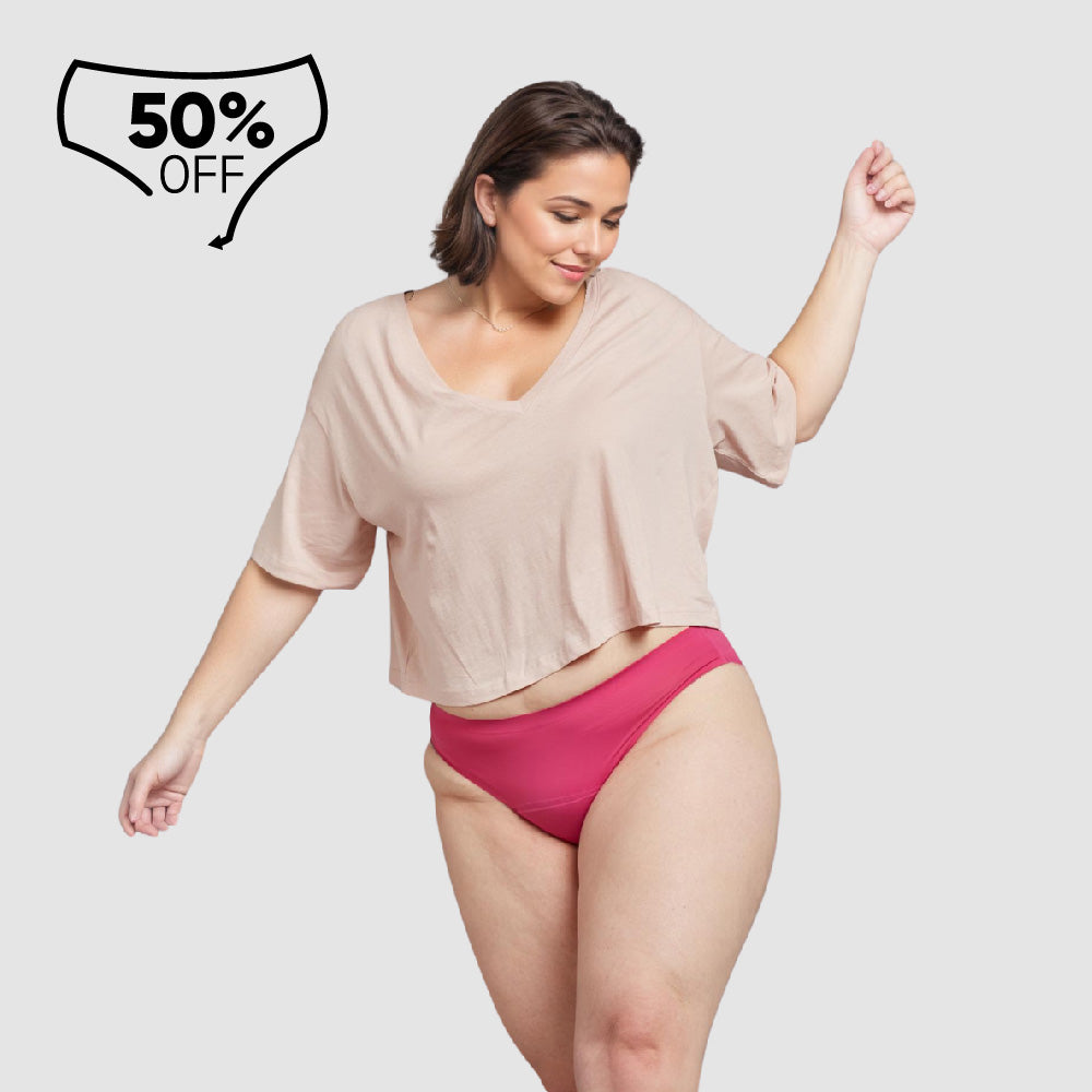 Bikini Sin Costuras Flujo Moderado
