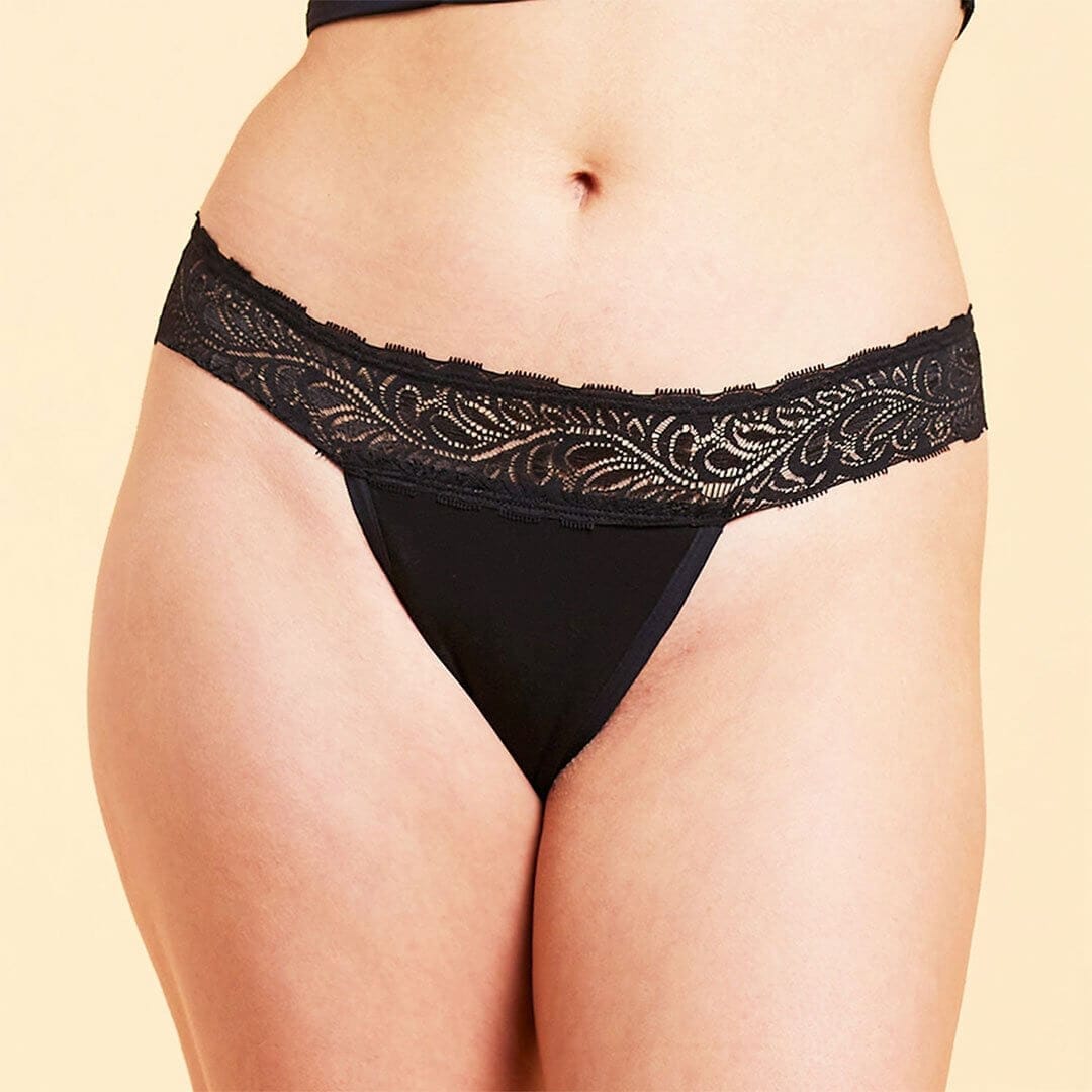 Calzón Menstrual Colaless flujo liviano, Negro, S, M, L, XL