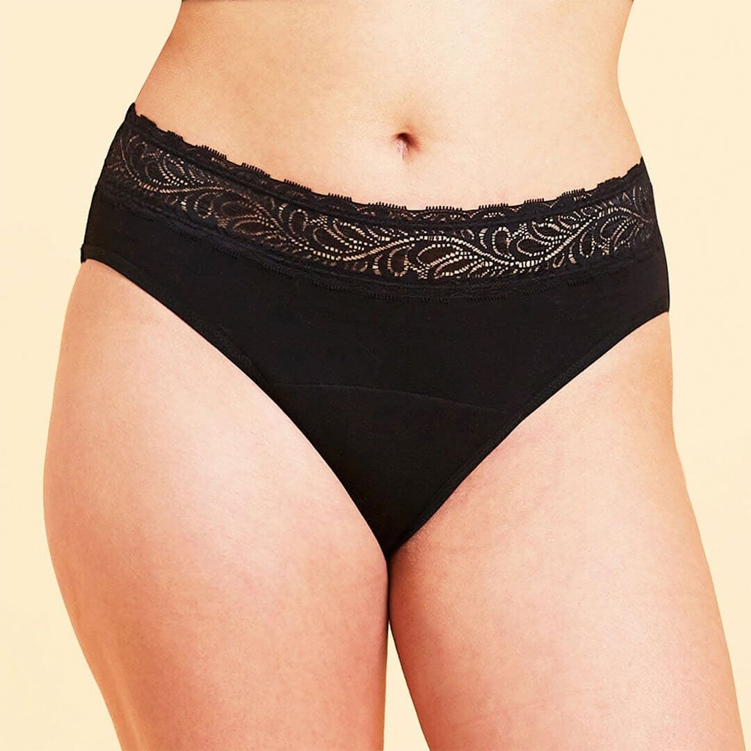 Calzón Menstrual High Waist Flujo Intenso, Burdeo, S, M, L, XL, XXL