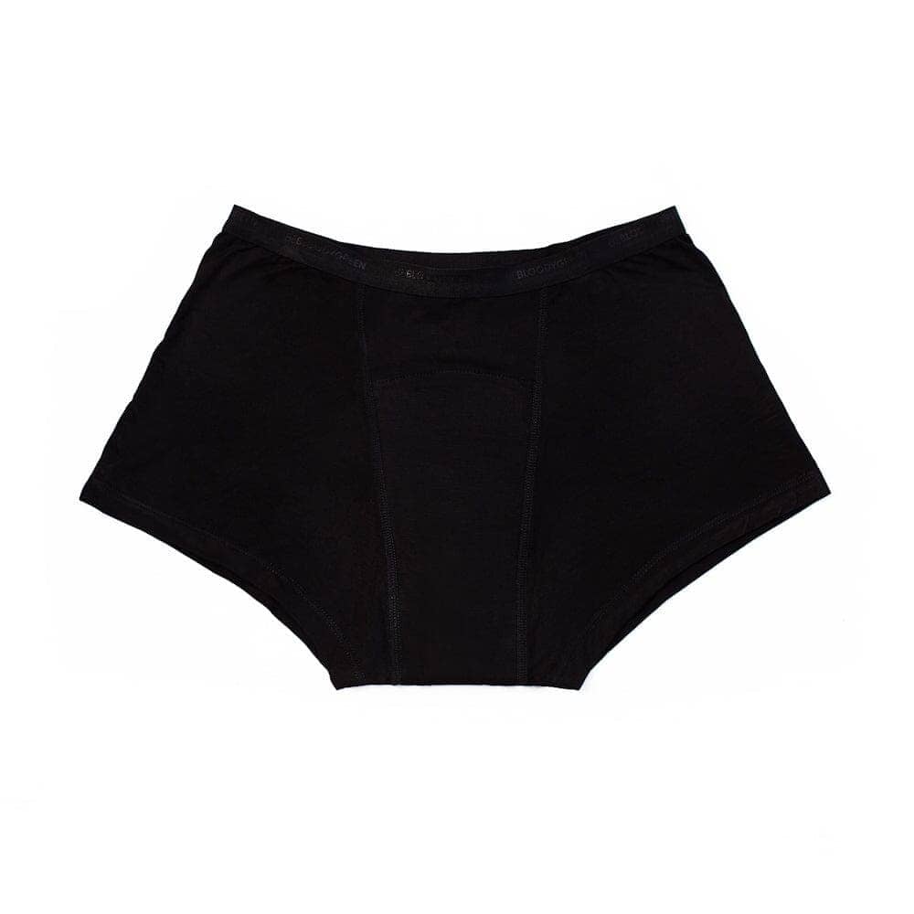 Calzones Menstruales Short Flujo Intenso, Negro, XS, S, M, L, XL